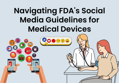 Team planning compliant medical device social media marketing