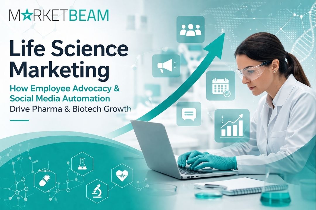 life science marketing employee advocacy and social media automation