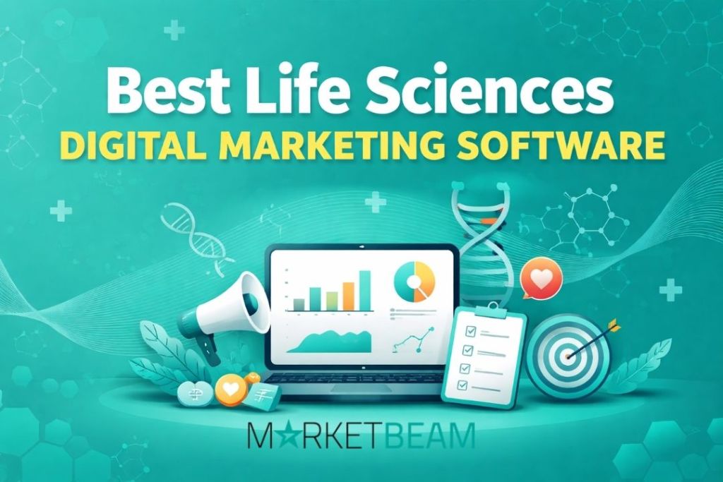 Best life sciences digital marketing software with biotech analytics dashboard and social media marketing tools