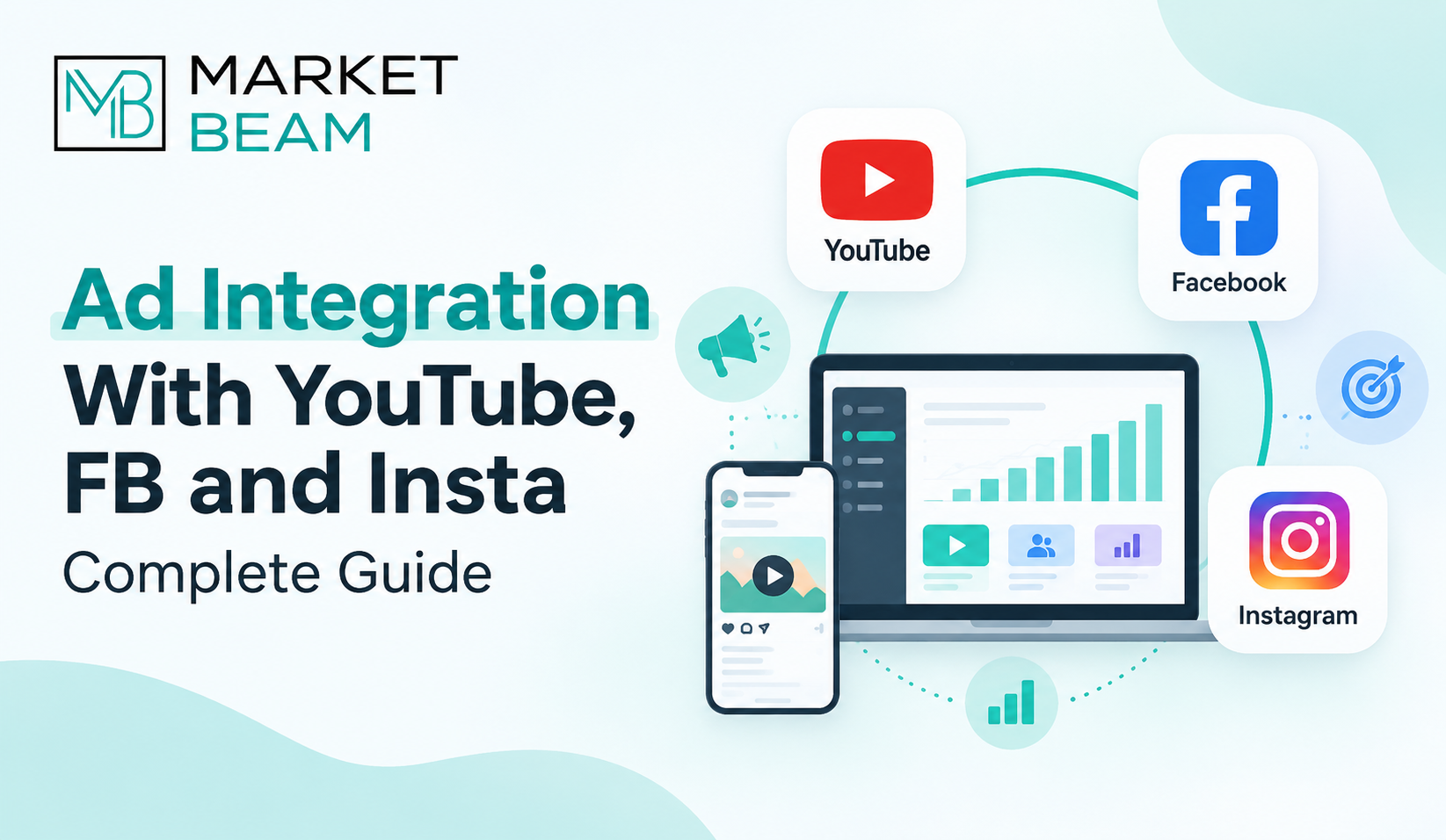 Ad integration with YouTube, Facebook, and Instagram for coordinated digital advertising