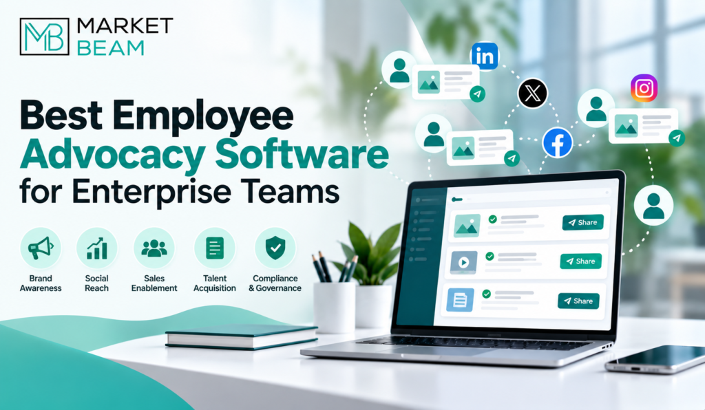MarketBeam employee advocacy software logo for enterprise teams